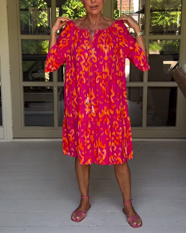 Rita – Abito boho stampato