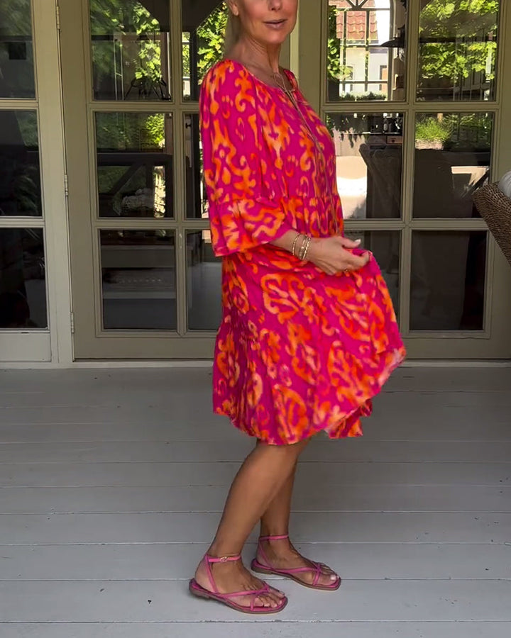 Rita – Abito boho stampato