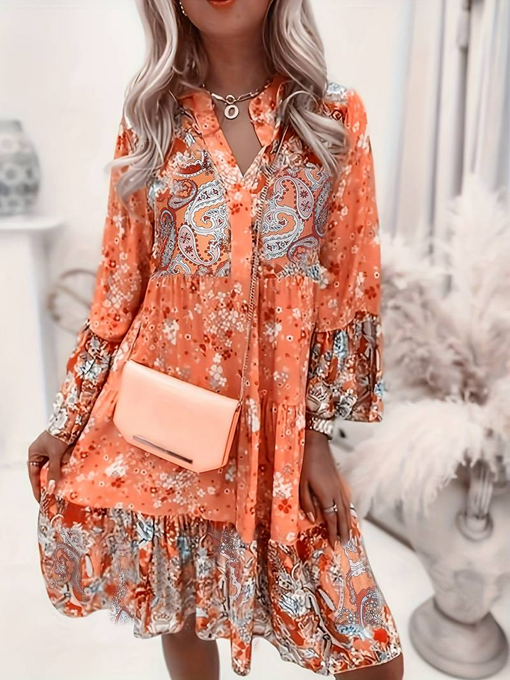 Elena – Abito boho stampato