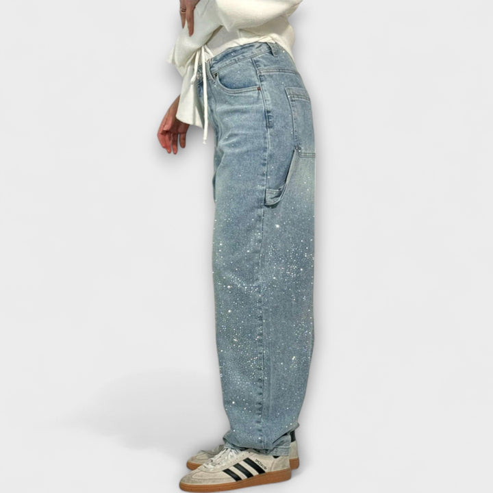 Fable - Jeans in stile carpentiere con palloncino in denim
