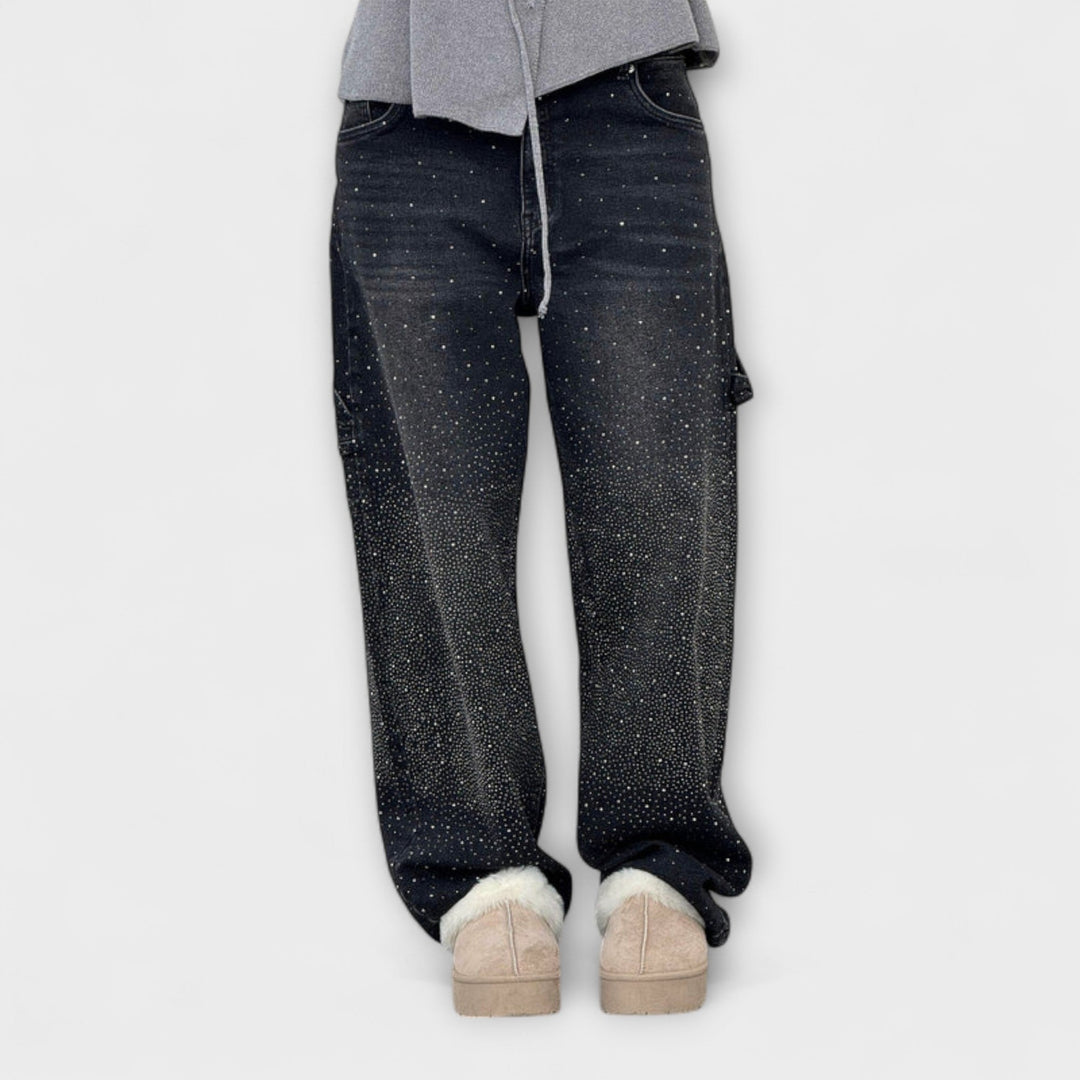 Fable - Jeans in stile carpentiere con palloncino in denim
