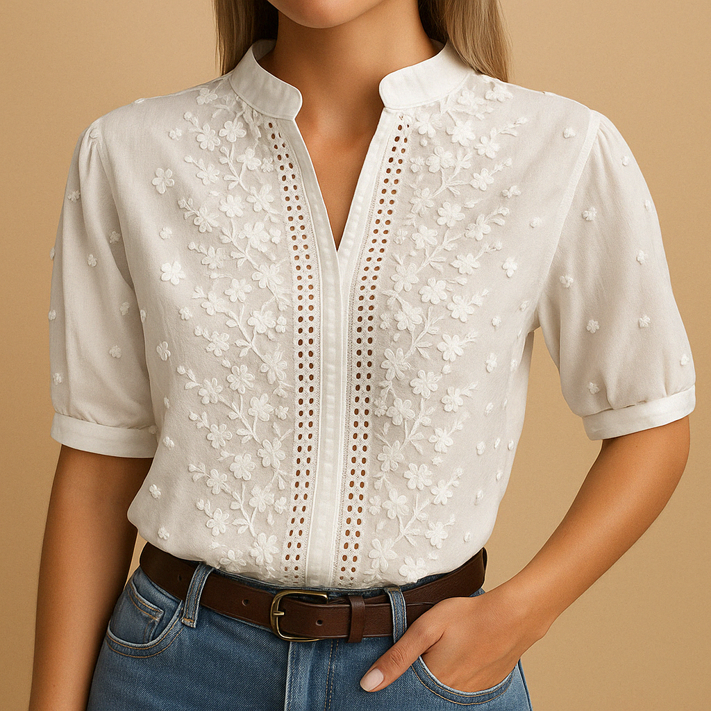 Élise | Blusa bianca alla moda