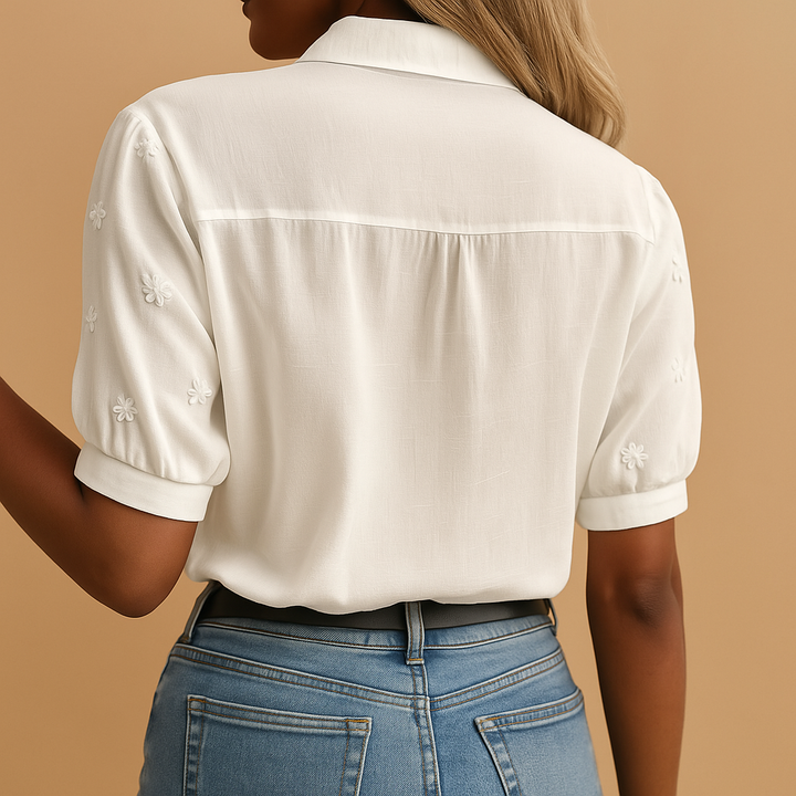 Élise | Blusa bianca alla moda