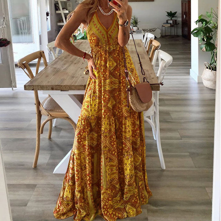 Giulia – Abito boho maxi