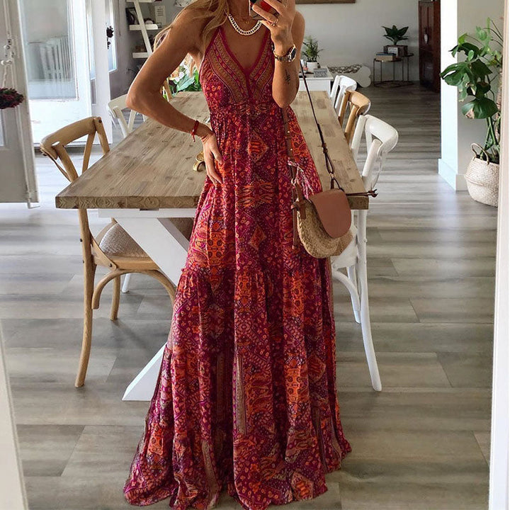 Giulia – Abito boho maxi