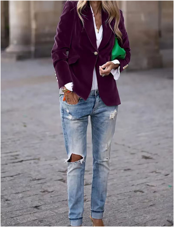 Alessia – Blazer elegante con un bottone