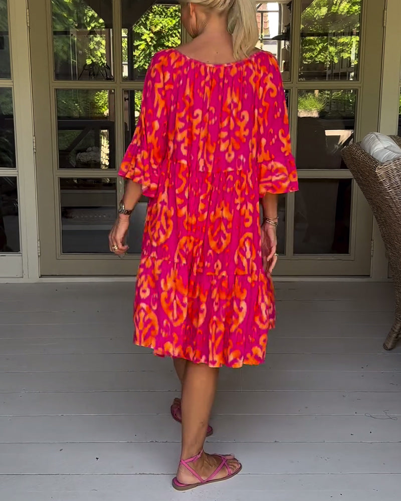 Rita – Abito boho stampato