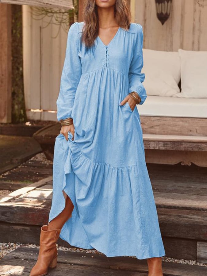 Camilla – Abito boho floreale