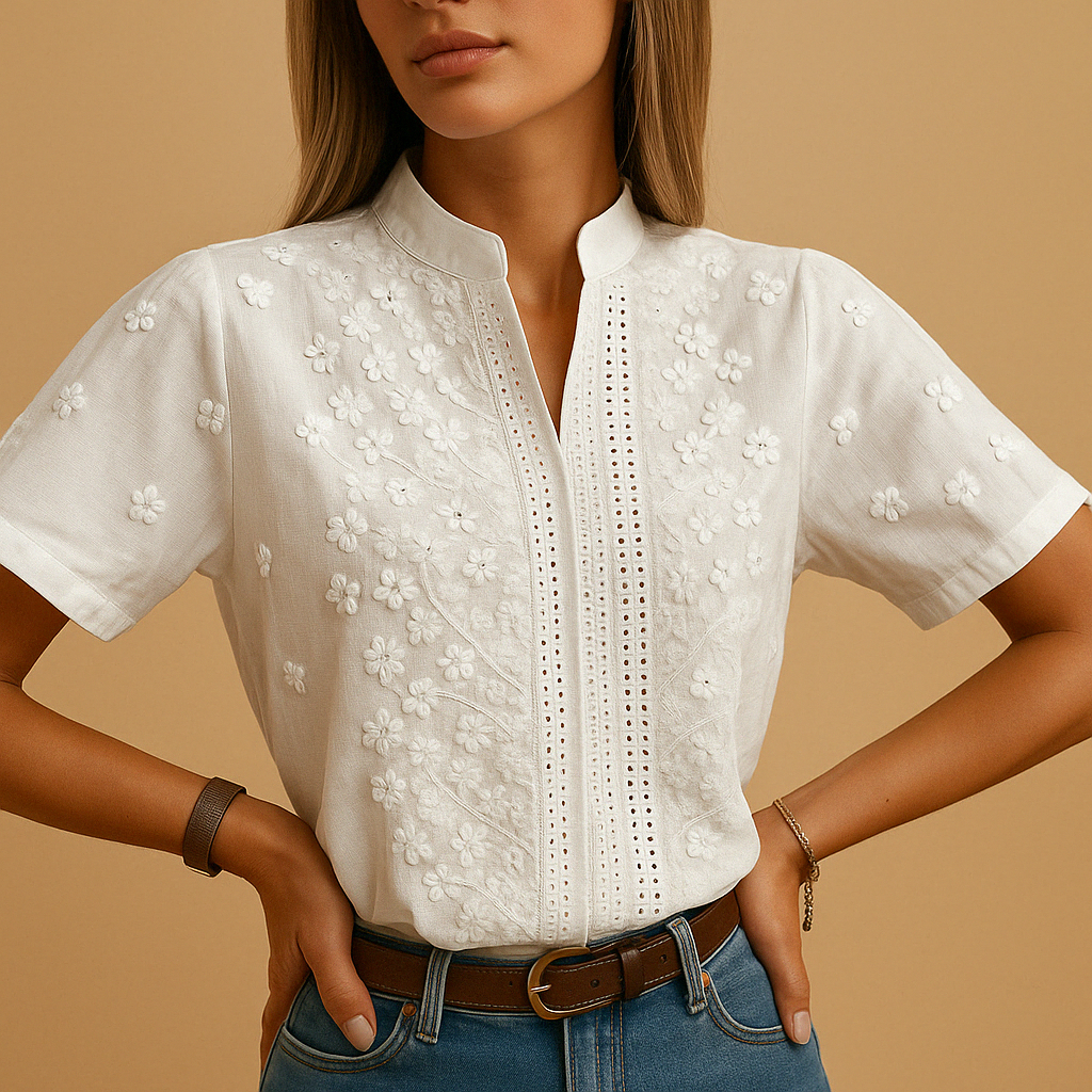 Élise | Blusa bianca alla moda