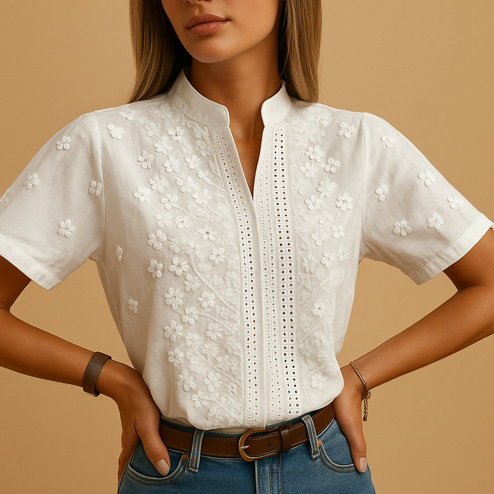 Élise | Blusa bianca alla moda