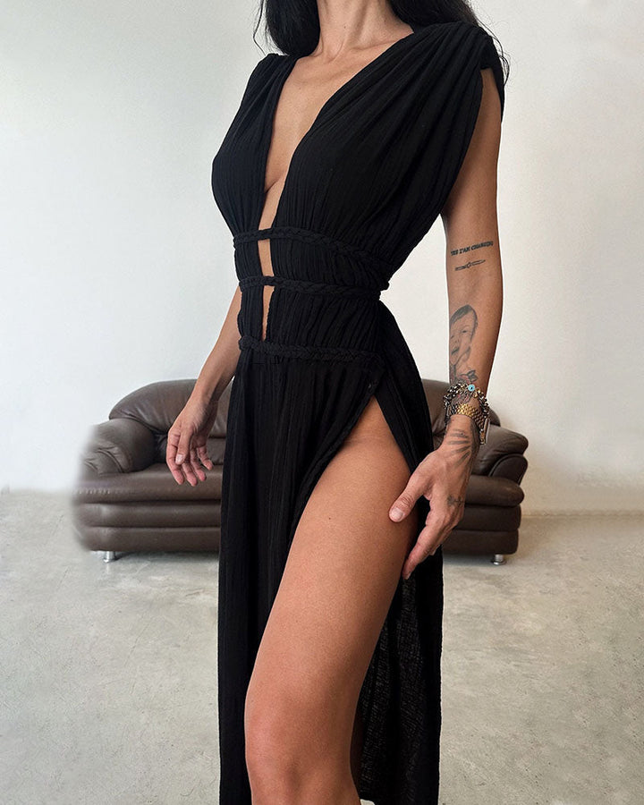 Zoe – Abito boho con spacco
