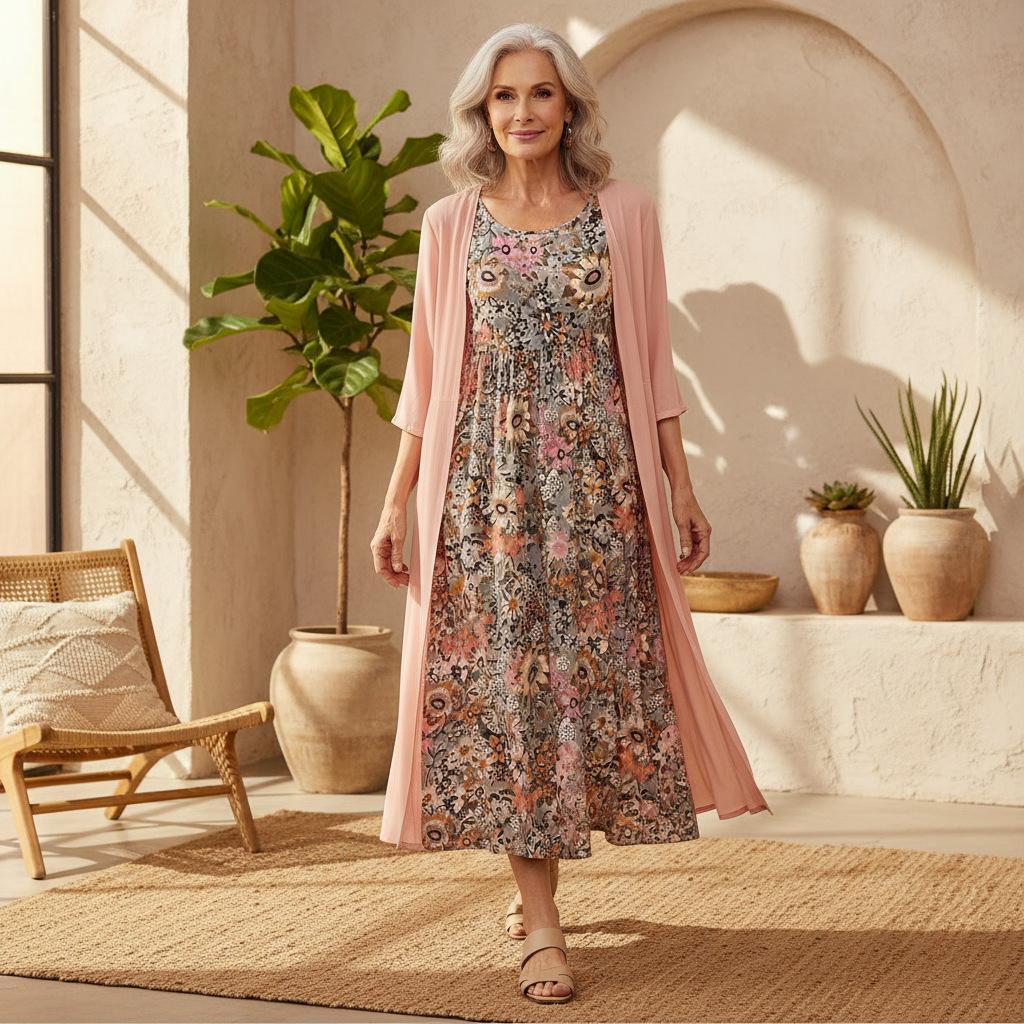 Elisa – Abito boho floreale