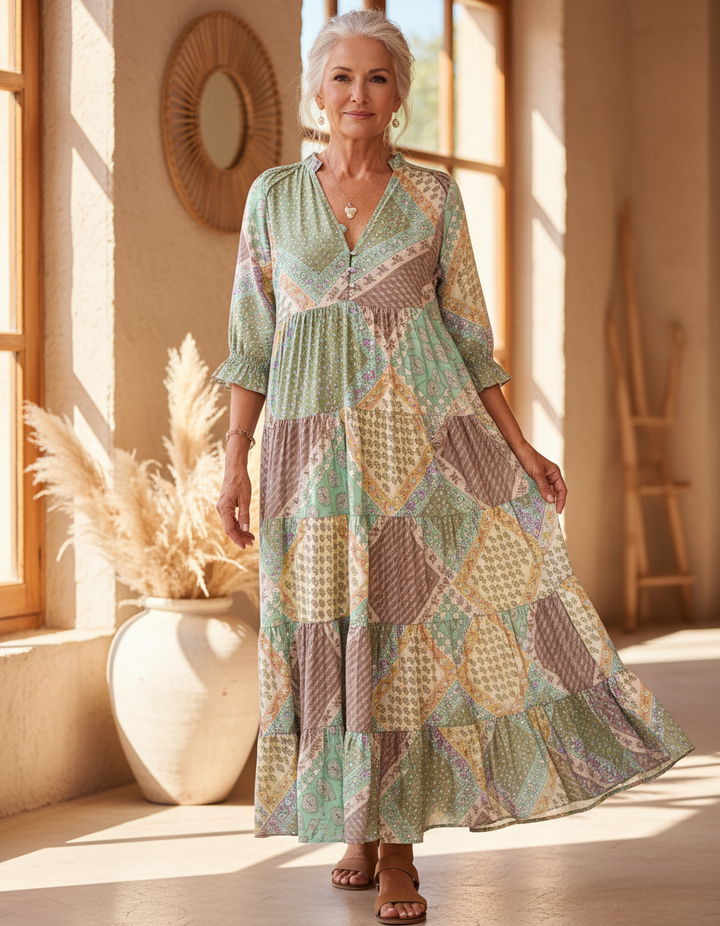 Floriana – Abito boho stampato