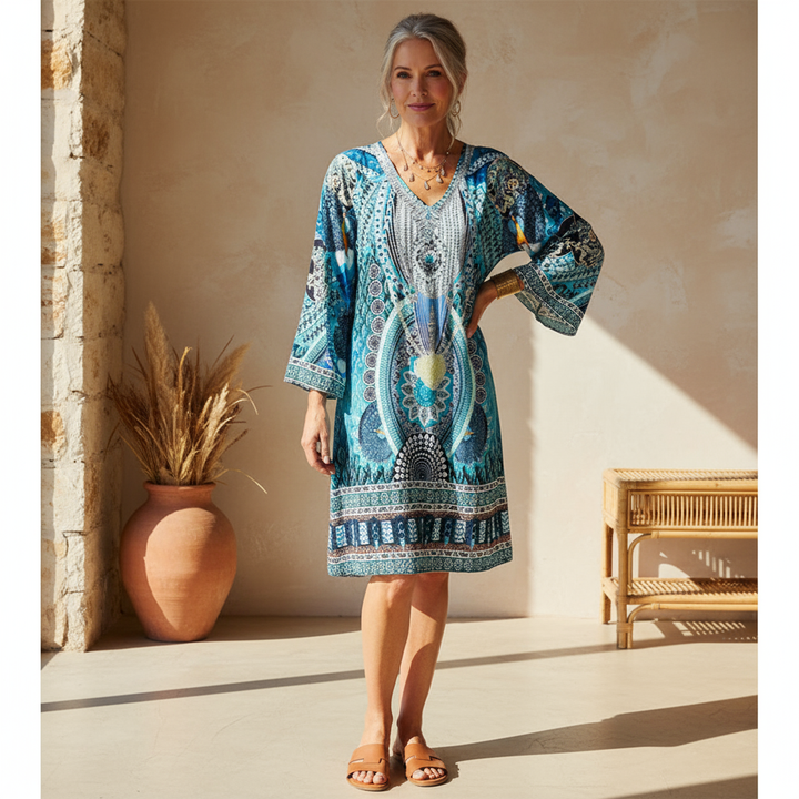 Emilia – Abito boho stampato