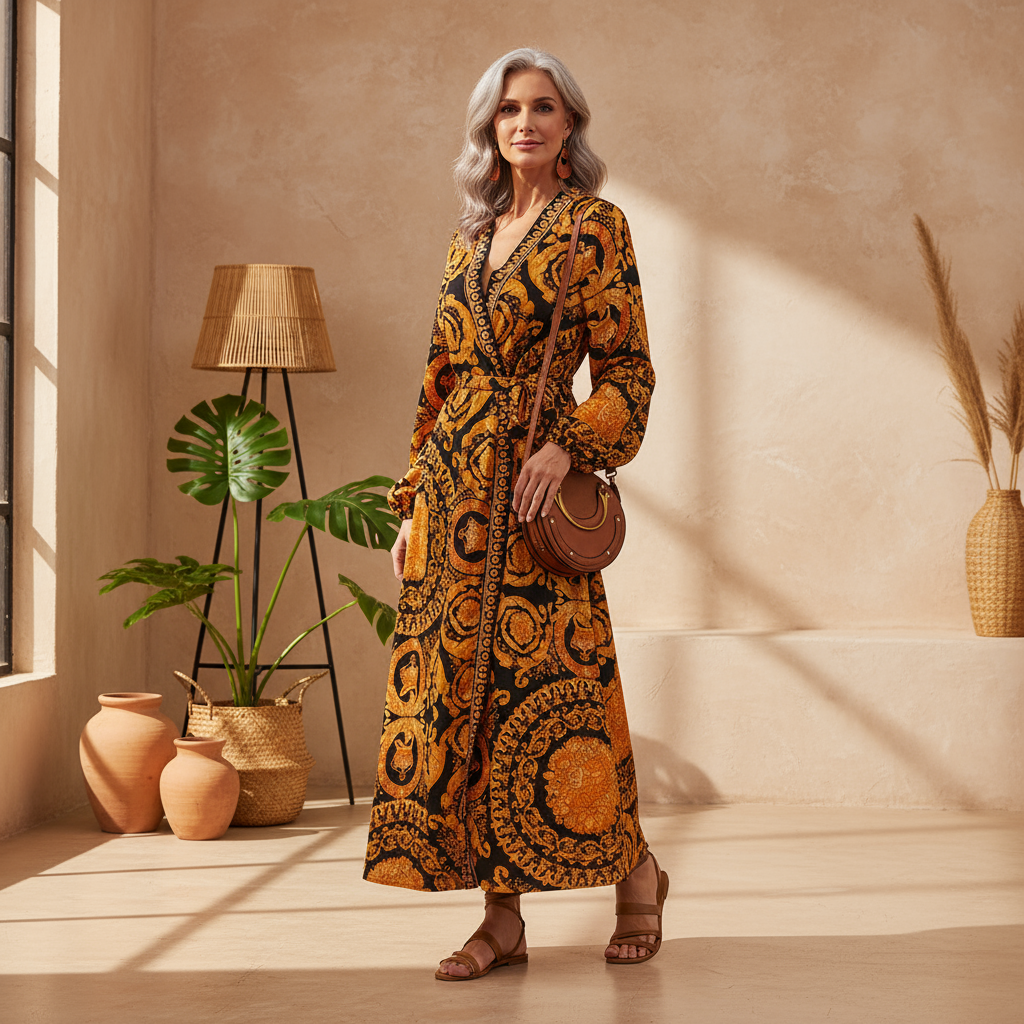 Fabiola – Abito boho stampato