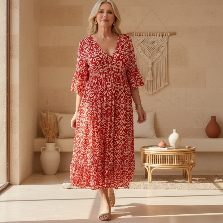 Livia – Abito boho stampato