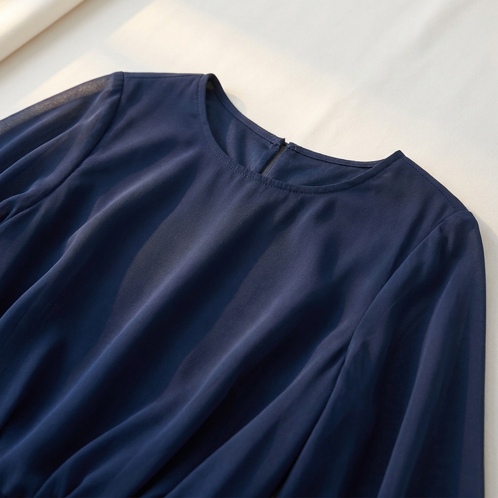 Aurora | Completo Elegante in Chiffon con Volant