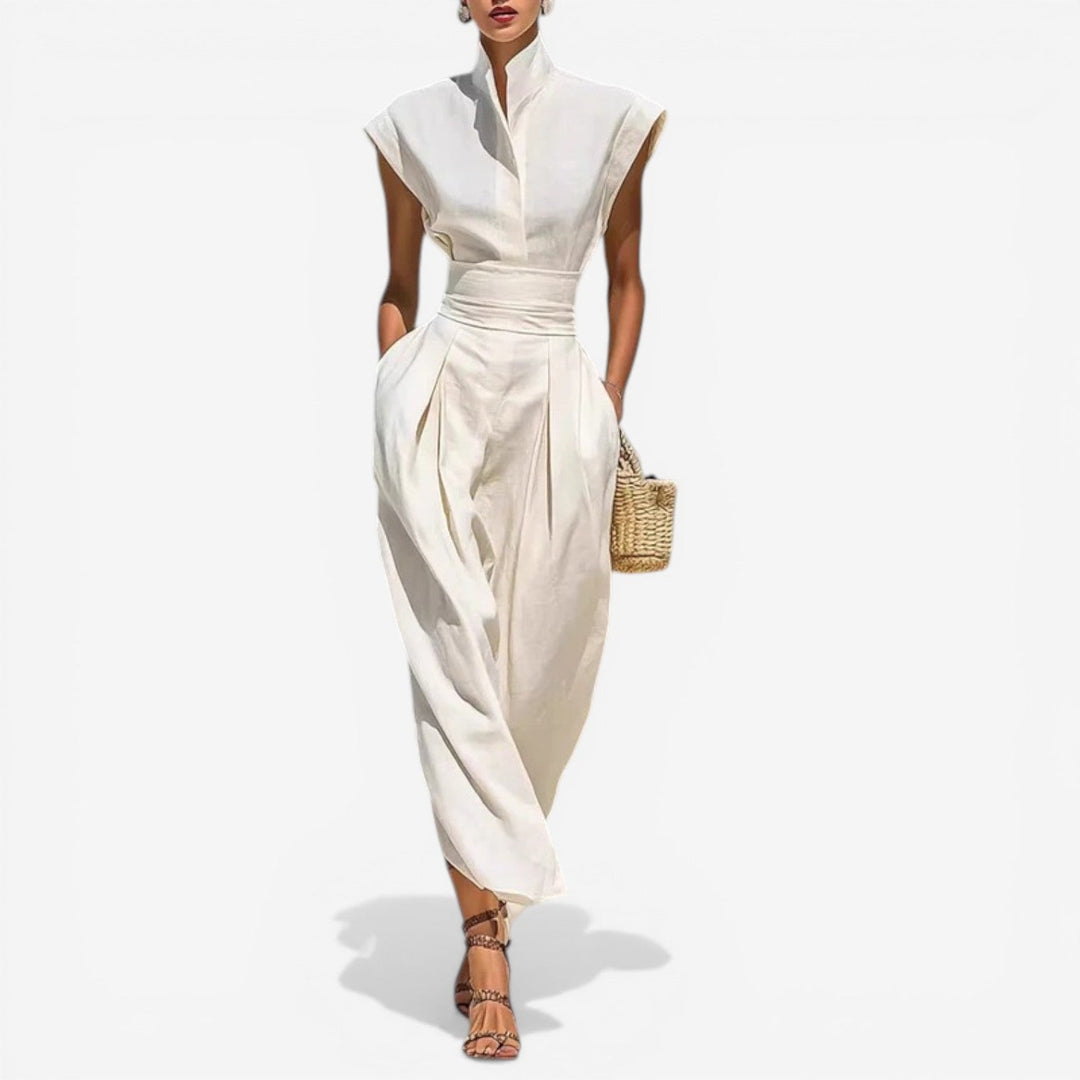 Addison Jumpsuit con collo alto