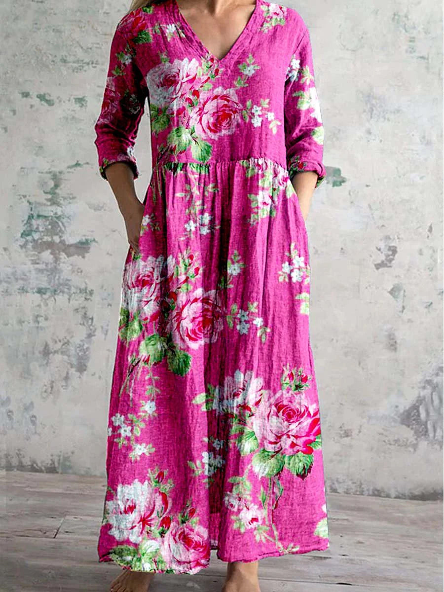Rosalia – Abito boho floreale deciso